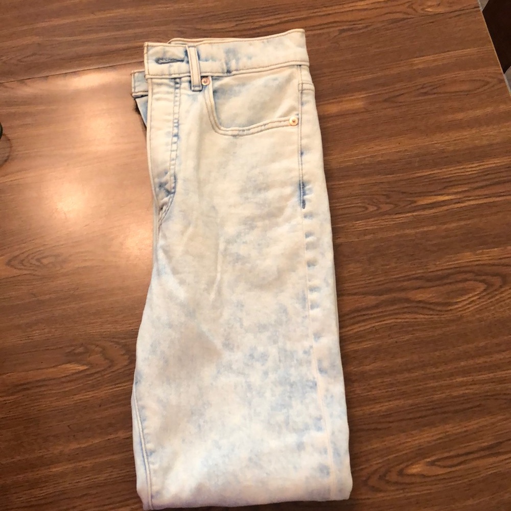 Express size 0 jeans acid wash